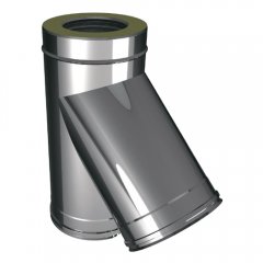 Тройник 45° D200/400, изоляция 100 мм, AISI 321/304 (Вулкан)