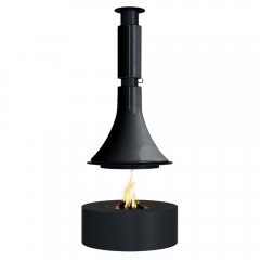 Камин LORENA CENTRAL, подвесной, без стекла, чёрный (Traforart)