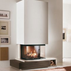 Облицовка KENT DX + топка ECOMONOBLOCCO EM 16:9 3D (Palazzetti)