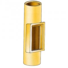 Керамическая труба для системы HART KLASSIK, с ревизией, D160, 0,66м (Hart)