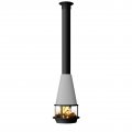 Камин ARLET CENTRAL, подвесной, низкое стекло, RAL 9003, H=2300 мм (Traforart)