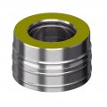 Переходник гофра-расширитель D115/215, AISI 321/304 (Вулкан)