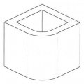 Элемент дымохода, неокрашенный, H=26 (Palazzetti)