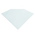 Стеклянная прямоугольная пластина на пол, со срезанным углом (Supra)